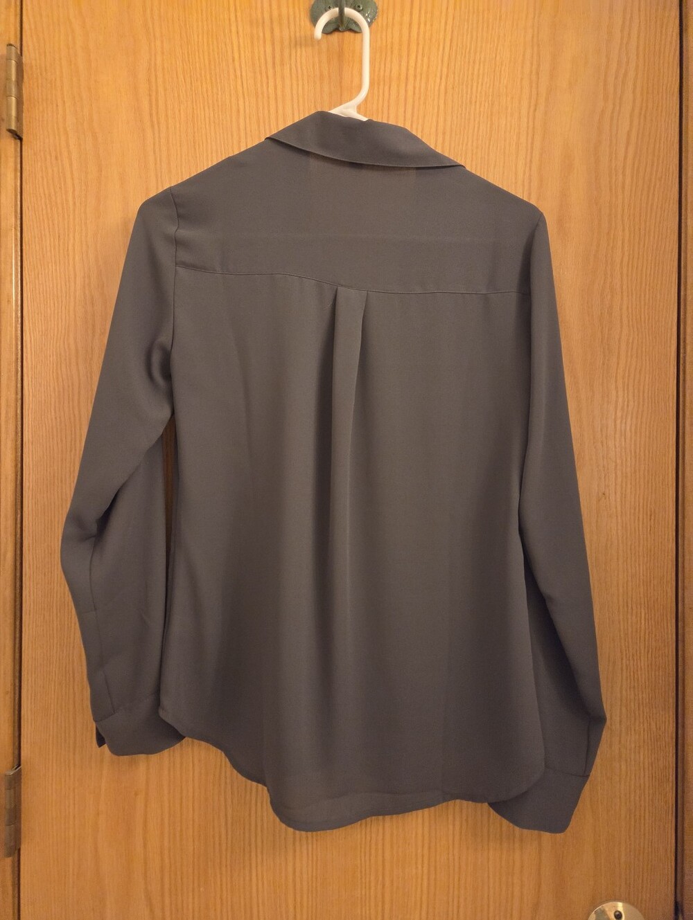 Express Gray Button Up - Picture 2 of 6